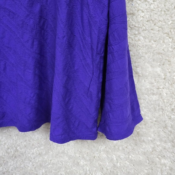 Habitat Clothes To Live In Top Womens Large Purple Long Sleeve Cowl Neck Modest - Picture 2 of 12